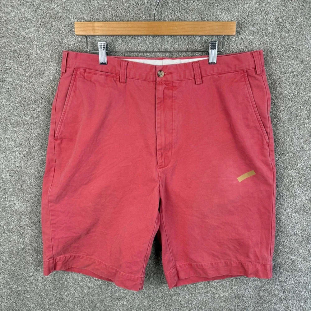 Polo Ralph Lauren Mens 36 Tall Salmon Pink Coral Cotton Chino Shorts Classic Fit